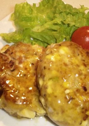 豚ひき肉で中華風ふわっふわ♪ハンバーグ✿-レシピのメイン写真