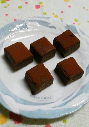 簡単☆お鍋で生チョコ♪-レシピのメイン写真