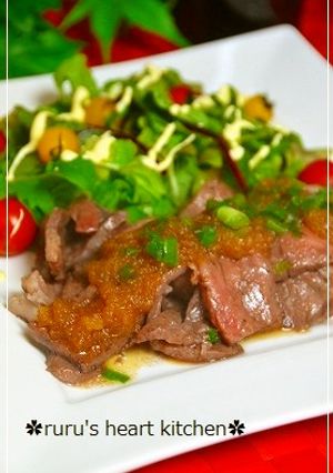 ☆牛肉のソテー玉ねぎソースで☆-レシピのメイン写真