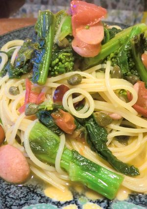 たっぷり菜の花☆春色パスタ☆-レシピのメイン写真