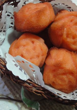ピンク色♡チョコinローズフィナンシェ♪-レシピのメイン写真