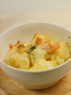 大好きなミルクバター煮で鮭グラタン-レシピのメイン写真