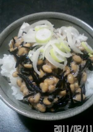 栄養満点★ひじき納豆飯！-レシピのメイン写真