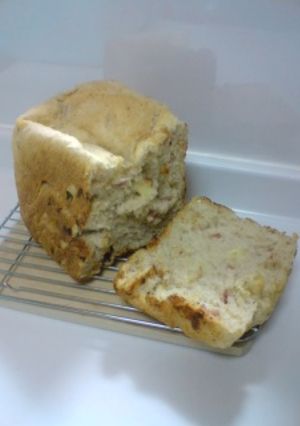 ツインバードＨＢで　ベーコンチーズ食パン-レシピのメイン写真