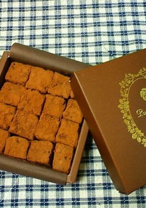 板チョコ２枚で　オトナの生チョコ♪-レシピのメイン写真
