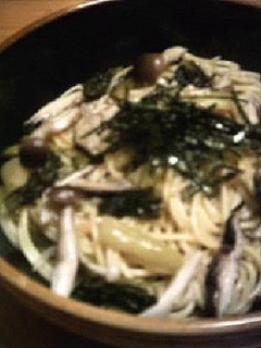 パスタ・野沢菜+キノコの和taste-レシピのメイン写真