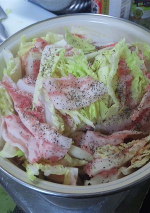 ☆豚バラと白菜の重ね蒸し☆-レシピのメイン写真