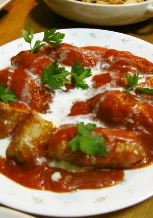 豚肉のキャベツ巻きトマト煮-レシピのメイン写真