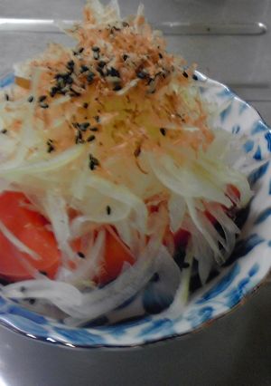 トマトと玉葱の簡単サラダ-レシピのメイン写真