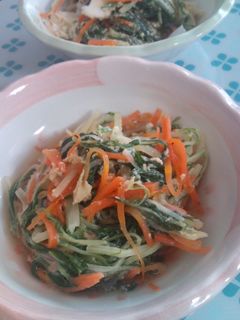 水菜のあっさり卵とじ-レシピのメイン写真