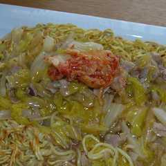 รูปของ 豚キム混ぜ混ぜ　簡単☆あんかけ焼きそば