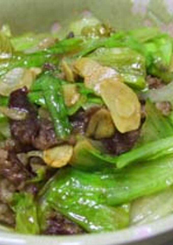 ＠レタスと牛肉のオイスターソース炒め＠-レシピのメイン写真