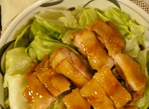☆鶏もも肉のくわ焼き＆たっぷりレタス☆-レシピのメイン写真