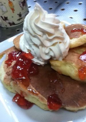 カロリー控えめ食物繊維のパンケーキ-レシピのメイン写真