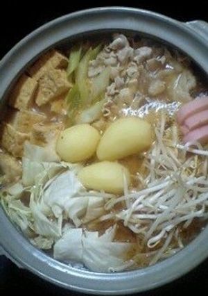 ピリッと味噌バター鍋-レシピのメイン写真