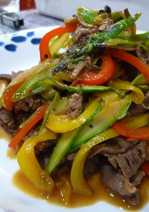 牛肉と彩り野菜の炒め物　レタス包み-レシピのメイン写真