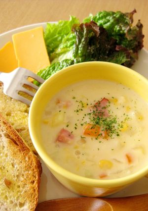 野菜たっぷりコーンポタージュ-レシピのメイン写真