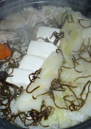 香ばしく♪塩昆布で鶏鍋-レシピのメイン写真