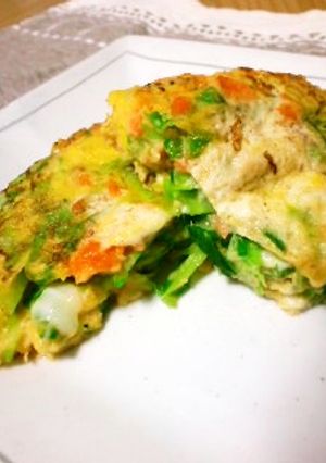 キャベツと鮭の玉子焼き-レシピのメイン写真
