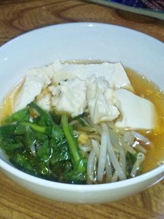 簡単!激安!豆腐☆ニラ☆もやしのレンジ煮-レシピのメイン写真
