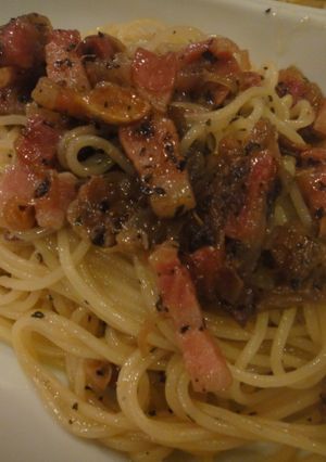 パンチェッタとアンチョビのパスタ♪美味★-レシピのメイン写真