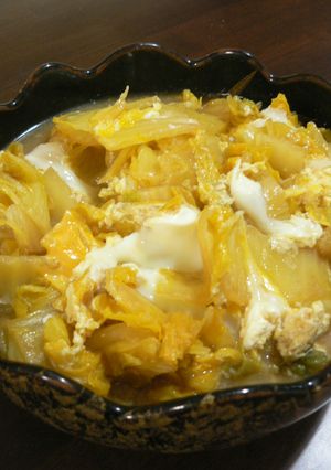 白菜のチーズ卵とじ-レシピのメイン写真