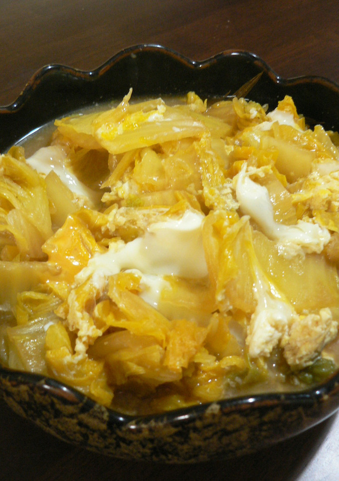 白菜のチーズ卵とじ-レシピのメイン写真