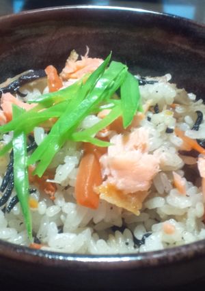 鮭入り！炊き込みご飯-レシピのメイン写真