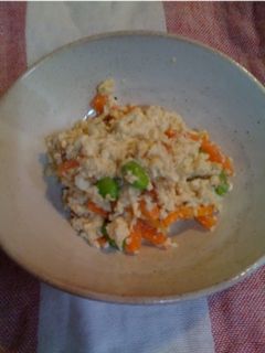 簡単!人参と枝豆の白和え風-レシピのメイン写真
