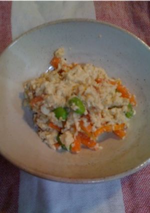 簡単！人参と枝豆の白和え風-レシピのメイン写真