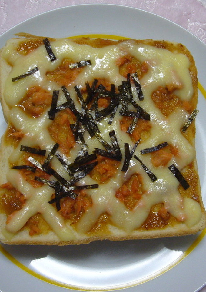 ＊味噌マヨで和風　　　鮭トースト＊-レシピのメイン写真