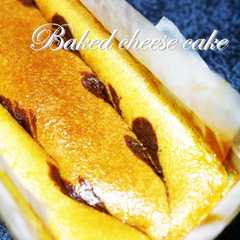 รูปของ 【超簡単】チーズケーキ【混ぜて焼くだけ】