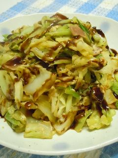 簡単キャベツのお好み焼き風-レシピのメイン写真