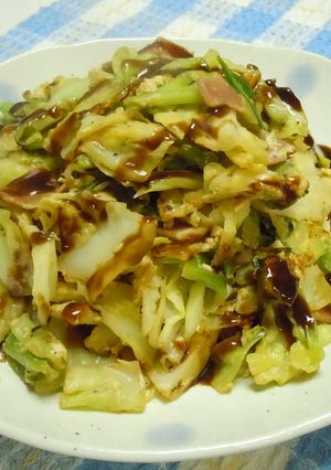 簡単キャベツのお好み焼き風-レシピのメイン写真