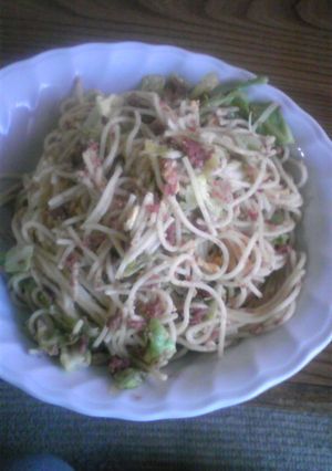 超簡単コンビーフキャベツパスタ-レシピのメイン写真