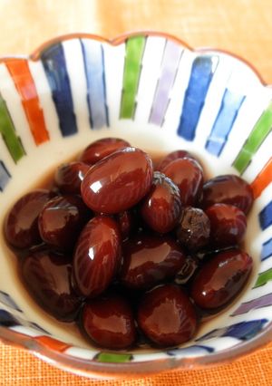 圧力鍋使用 黒豆 のグレープジュース煮-レシピのメイン写真
