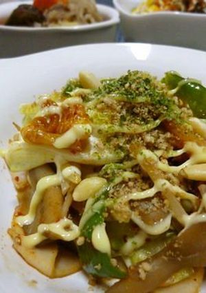 キムチとイカ燻の野菜炒め-レシピのメイン写真