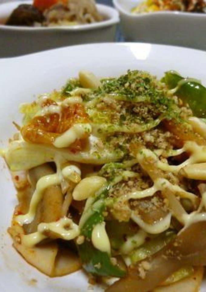 キムチとイカ燻の野菜炒め-レシピのメイン写真