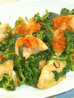 青菜と鶏肉の生姜炒め-レシピのメイン写真