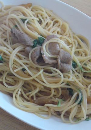 簡単すぎる〜残り豚生姜焼deパスタ-レシピのメイン写真