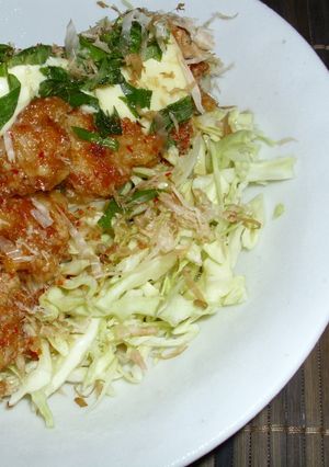 鶏の唐揚げ♪甘酢＆からしマヨ添え-レシピのメイン写真