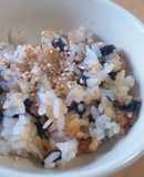 家にあるもので♪海苔とかつおの炒めご飯