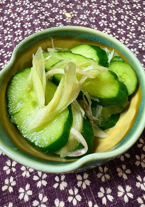 きゅうりとミョウガの白だしワサビ漬け-レシピのメイン写真