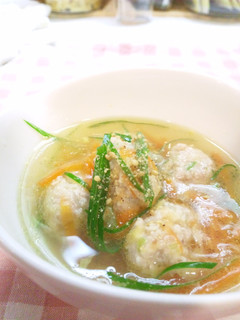 ふわふわ鶏肉団子のスープ-レシピのメイン写真