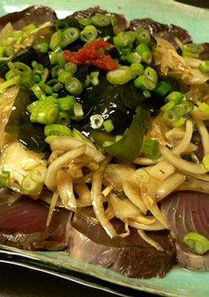 カツオのたたき・玉ねぎソースのっけ-レシピのメイン写真
