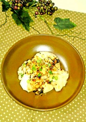 叩き山芋の佃煮海苔和え-レシピのメイン写真