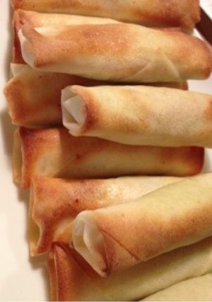もち&明太子&しそ焼き春巻き-レシピのメイン写真