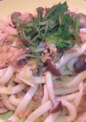 鮭de焼きうどん(★'∪`d)-レシピのメイン写真
