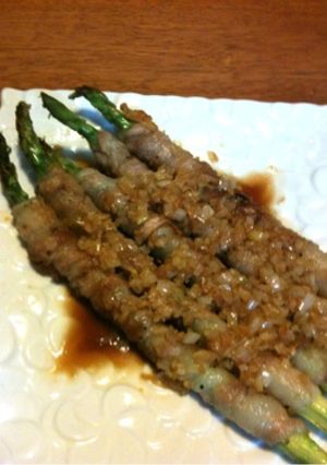 アスパラの肉巻き☆ネギポンソース-レシピのメイン写真