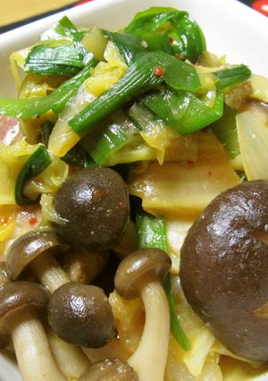 豚肉 野菜 茸のキム味噌煮込み-レシピのメイン写真